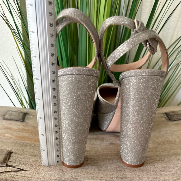 ANTONIO MELANI Born On Fifth Glittering Silver Platform Heels - Picture 11 of 12